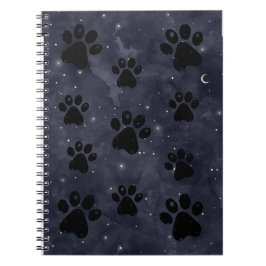 Blue Paw Stars Notizblock