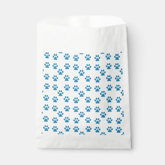Blue Pawprints Geschenktütchen (Vorderseite)