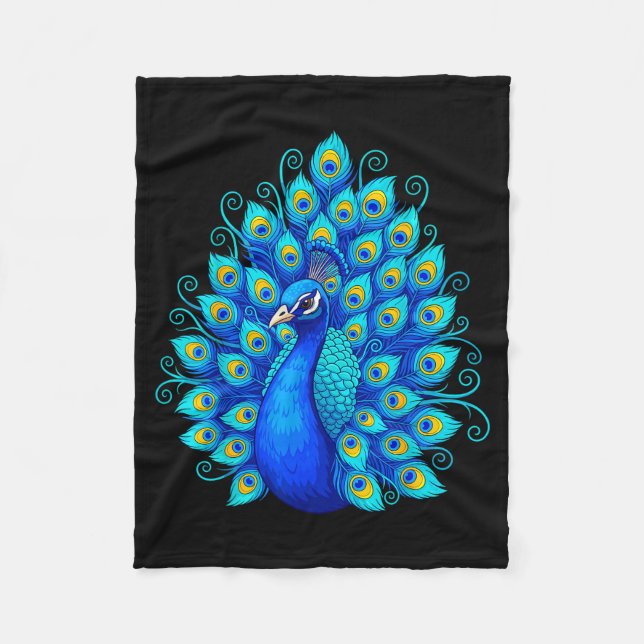 Blue Pea  Fleecedecke (Vorderseite)