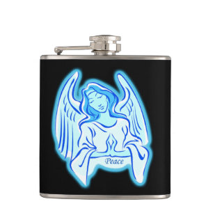 Blue Peace Angel Flask Flachmann
