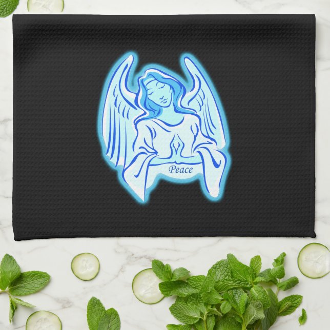 Blue Peace Angel Kitchtuch Küchentuch (Gefaltet)