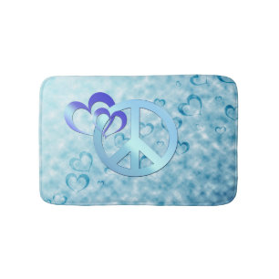 Blue Peace Badematte