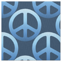 Blue Peace Sign