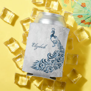 Blue Peacock Personalisiert Can Cooler Dosenkühler