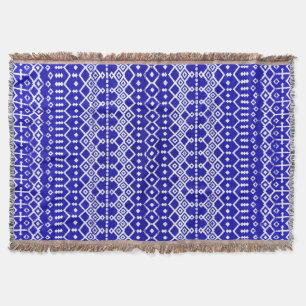 Blue Pearl Legacy: marokkanisches Kulturerbe Textu Decke