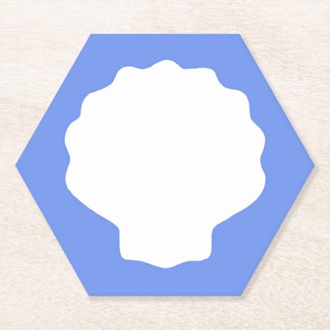Blue Pearl Paper Untersetzer (Vorderseite)