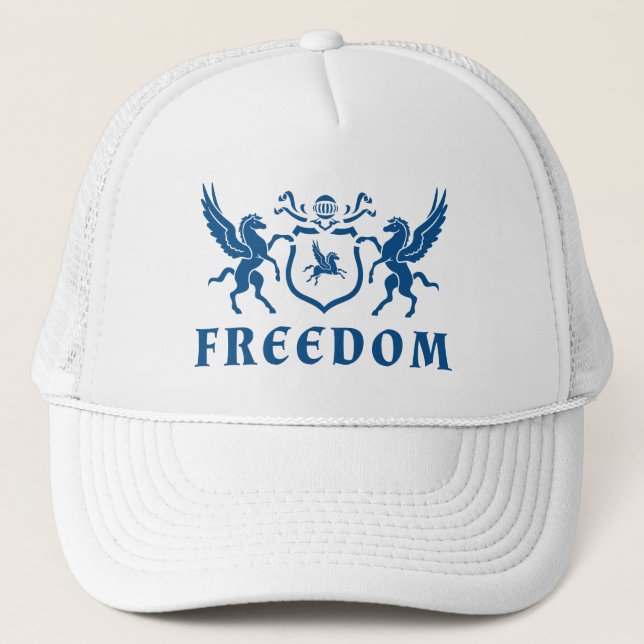Blue Pegasus Freedom Truckerkappe (Vorderseite)