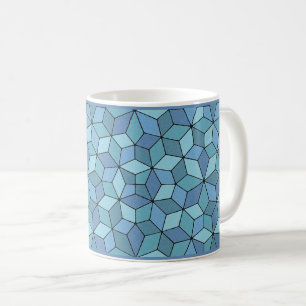 Blue Penrose Tiles Coffee Tasse