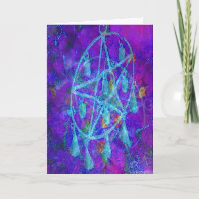 Blue Pentagramm Royale Karte (Vorderseite)