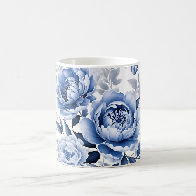 Blue Peonies Kaffeetasse (Mittel)