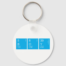 Blue Periodic Table BOY Schlüsselanhänger
