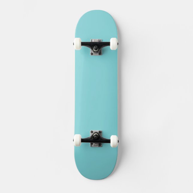 Blue Personalisiert Aqua Aquamariner Hintergrund a Skateboard (Vorderseite)