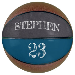 Blue Personalisiert Name Ball Player Nummernätzung Basketball