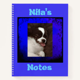 Blue Personalisiert Pet Foto Notebook Notizbuch