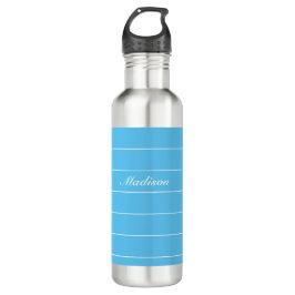 Blue Personalisiert Stainless Steel Water Bottle Edelstahlflasche