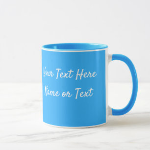 Blue Personalize Message Coffee Cup Geschenk Tasse