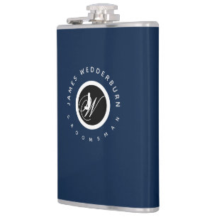 Blue Personalize Trauzeuge Gastgeschenk Hochzeit Flachmann