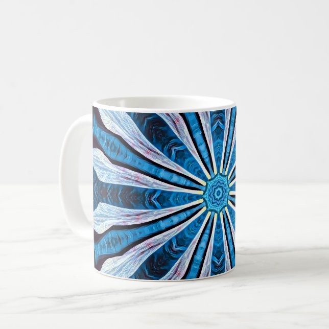Blue Petals Kaffeetasse (Vorderseite Links)