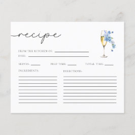 Blue Petals & Prosecco Brautparty Recife Cards