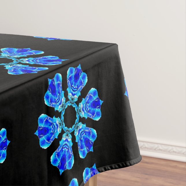 Blue Petals Tischdecke (Beispiel)