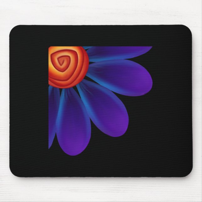 Blue Petals Update Sticker Mousepad (Vorne)