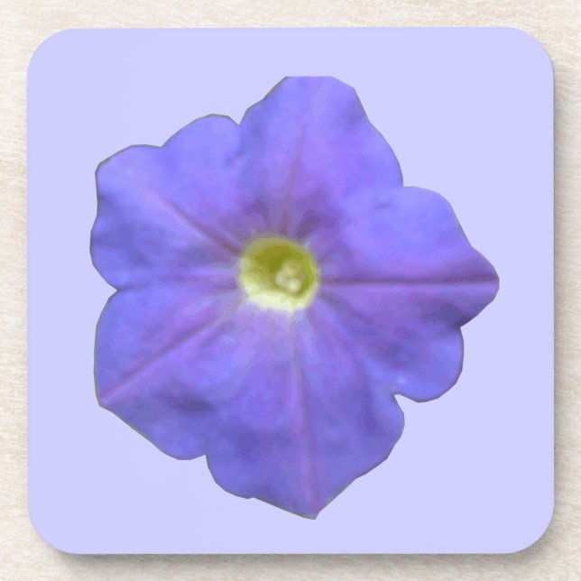 Blue Petunia Cork Untersetzer (Vorderseite)