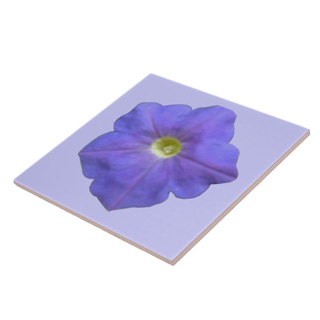 Blue Petunia Tile Fliese (Seite)