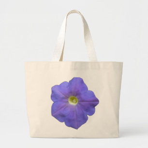 Blue Petunia Tote Bag Jumbo Stoffbeutel