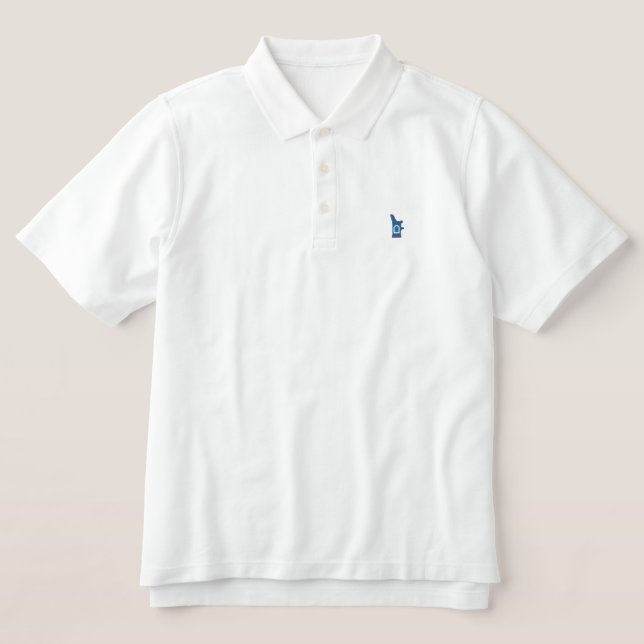 Blue Pew Logo Strick Shirt (Design Vorderseite)