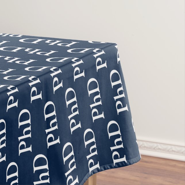Blue PhD-Abschluss Tischdecke (Beispiel)