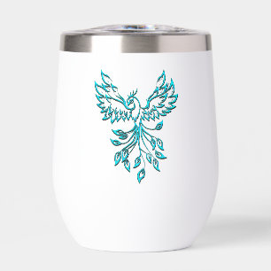 Blue Phoenix Erhöhungen auf Weiß