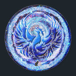 Blue Phoenix Magnet<br><div class="desc">Blue Phoenix rises from the ashes of the past. Born anew to ascend toward a brilliant destiny, its blue flames ignite and inspire hope for a future of pure truth. This is a symbol for a new age of noble purpose. Seek your own reborn destiny with the Blue Phoenix…Please note:...</div>