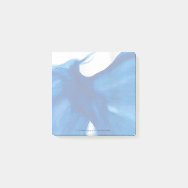 Blue Phoenix Post-It Notes (Devant)