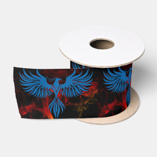 Blue Phoenix Satinband