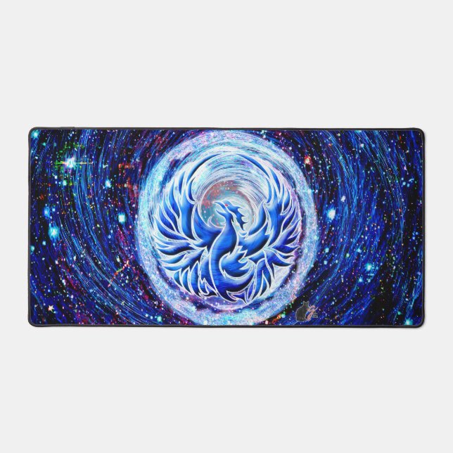 Blue Phoenix Schreibtischunterlage (Vorderseite)