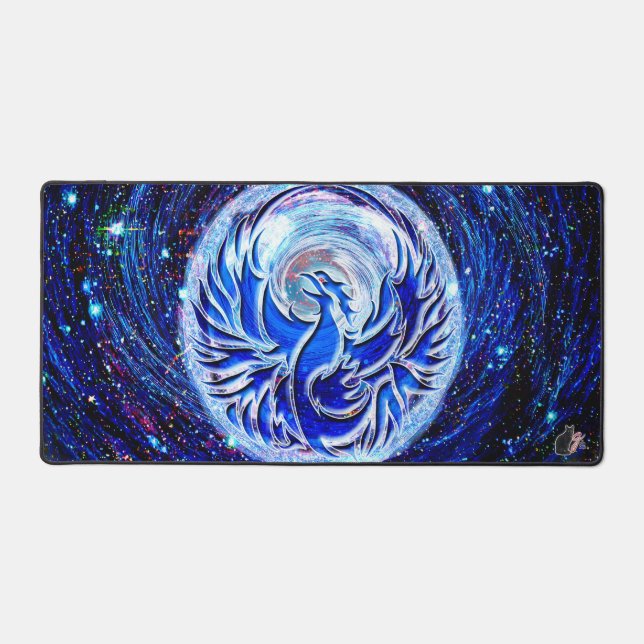Blue Phoenix Schreibtischunterlage (Vorderseite)