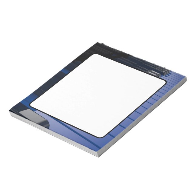Blue Piano Notizblock (Rotiert)