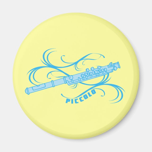 Blue Piccolo Magnet (Vorne)