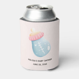 Blue & Pink Baby Flasche Niedlich Dosenkühler