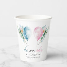 Blue Pink Balloons Gender Reveal Party