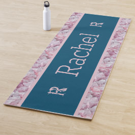 Blue Pink Cool Moderne Elegant Einfache Bezeichnun Yogamatte