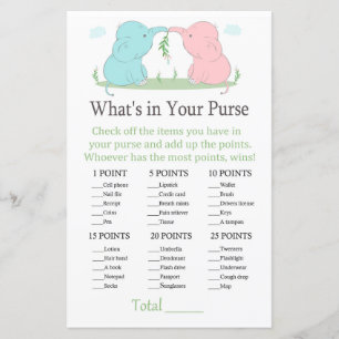 Blue Pink Elephant Was ist in deinem Geldbeutel-Sp