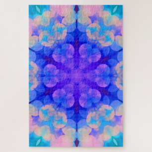 Blue & Pink Gradient Pastell Bubble Art