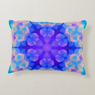 Blue & Pink Gradient Pastell Bubble Art Dekokissen