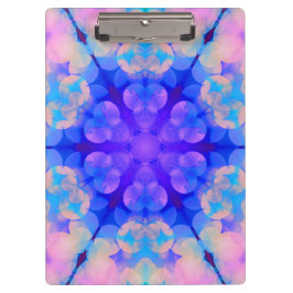 Blue & Pink Gradient Pastell Bubble Art Klemmbrett