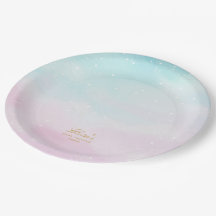 Blue Pink Ombre Gender Reveal Baby Shower Welcome