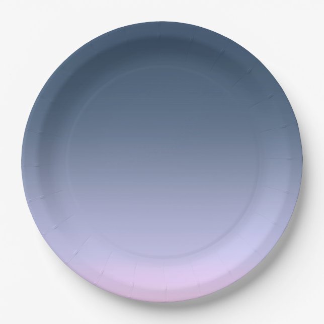 Blue-pink Ombre . Pappteller (Vorderseite)