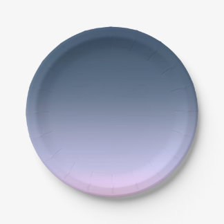 Blue-pink Ombre . Pappteller