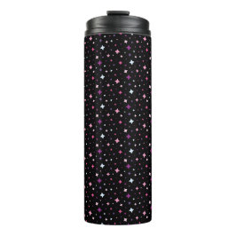 Blue Pink Purple Stars Cosmic Space Night Sky. Thermosbecher