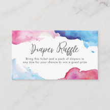 Blue Pink Splash Aquarell Windschutzscheibe Raffel